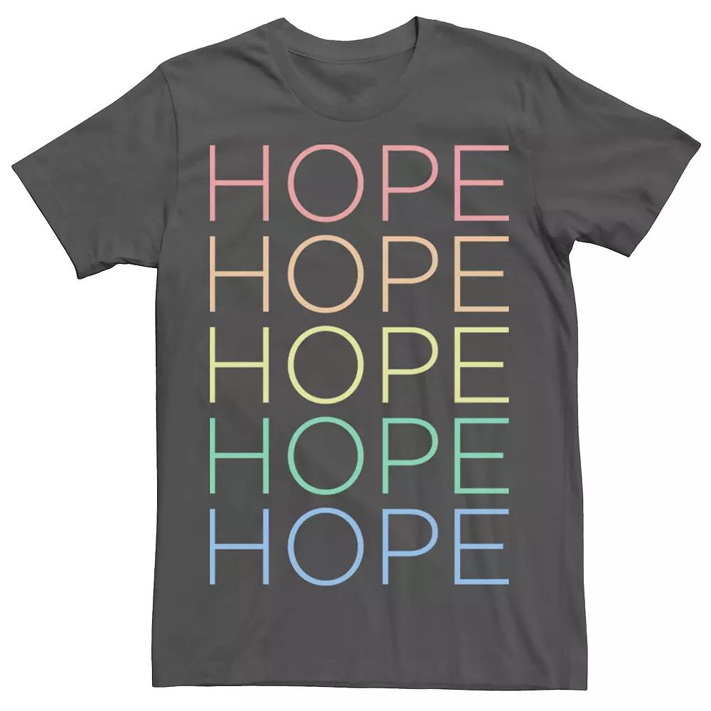 Men's Fifth Sun Hope Text Stack Tee, Size: Small, Grey Product Image