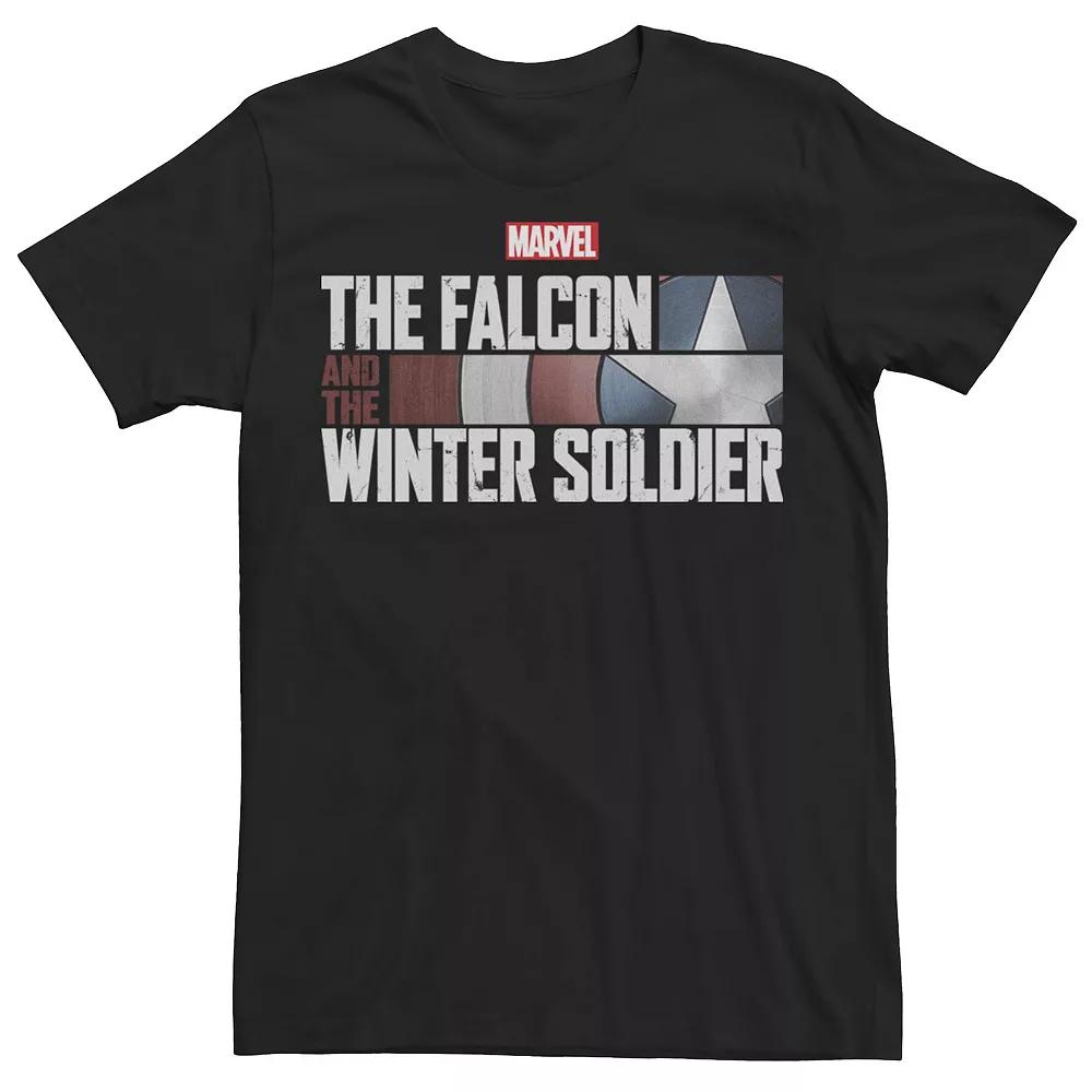 Big & Tall Marvel The Falcon And The Winter Soldier Shield Logo Tee, Men's,  Product Image