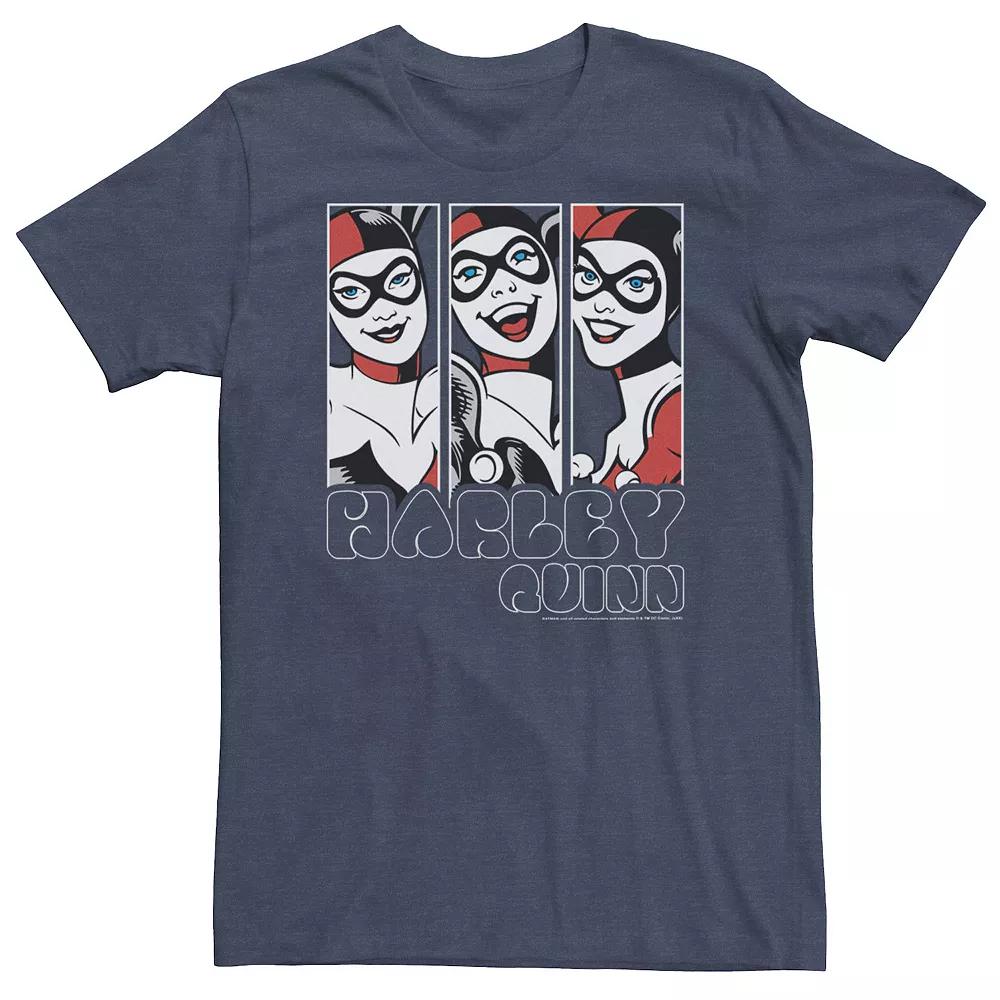 Big & Tall DC Comics Batman Harley Quinn Vintage Portrait Panels Tee, Men's,  Product Image