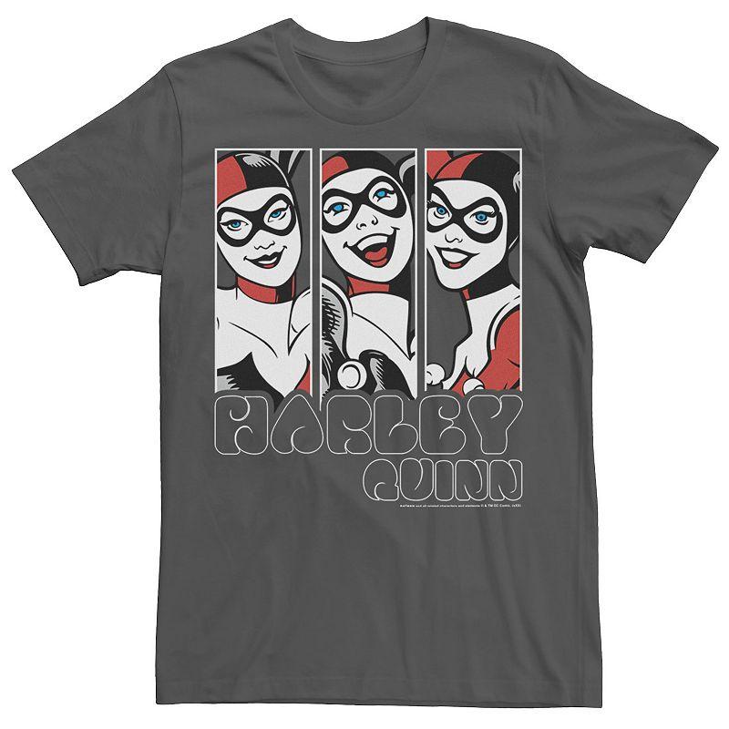 Men's Batman Harley Quinn Vintage Portrait Panel Tee,  Product Image