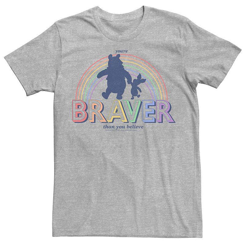 Disney's Winnie The Pooh And Piglet You're Braver Than You Believe Men's Graphic Tee,  Product Image