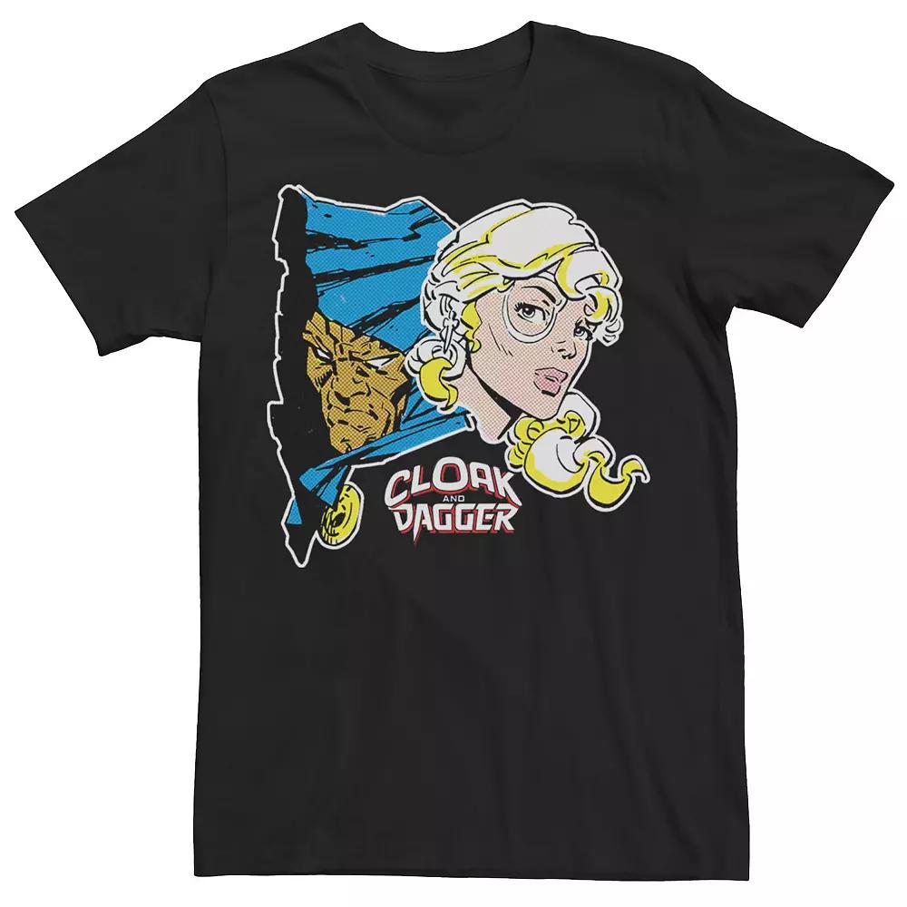 Men's Marvel Cloak & Dagger Partners In Crime Tee, Size: XXL, Black Product Image