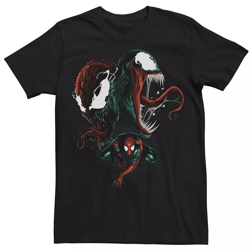 Men's Marvel Spider-Man Venom And Carnage Villains Tee, Size: Large, Black Product Image