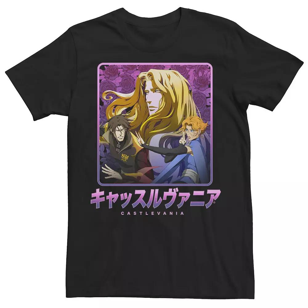 Big & Tall Castlevania Group Shot Kanji Portrait Tee, Men's,  Product Image