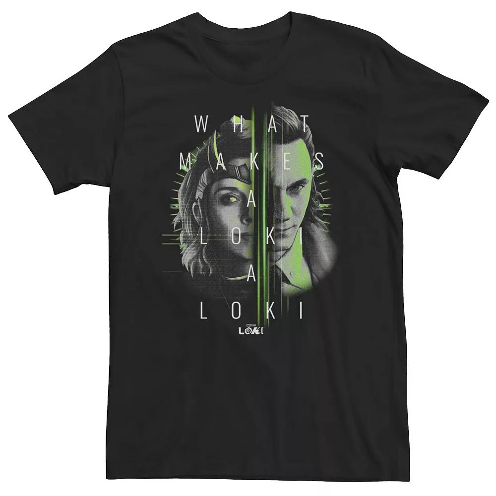 Big & Tall Marvel Loki And Silvie What Makes A Loki A Loki Split Portrait Tee, Boy's,  Product Image