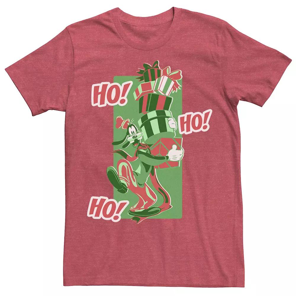Disney's Goofy "Ho! Ho! Ho!" Christmas Portrait Men's Tee,  Product Image