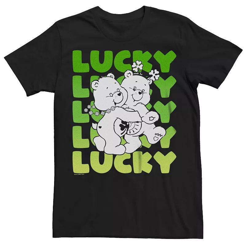 Big & Tall Care Bears Lucky Text Tee, Men's,  Product Image