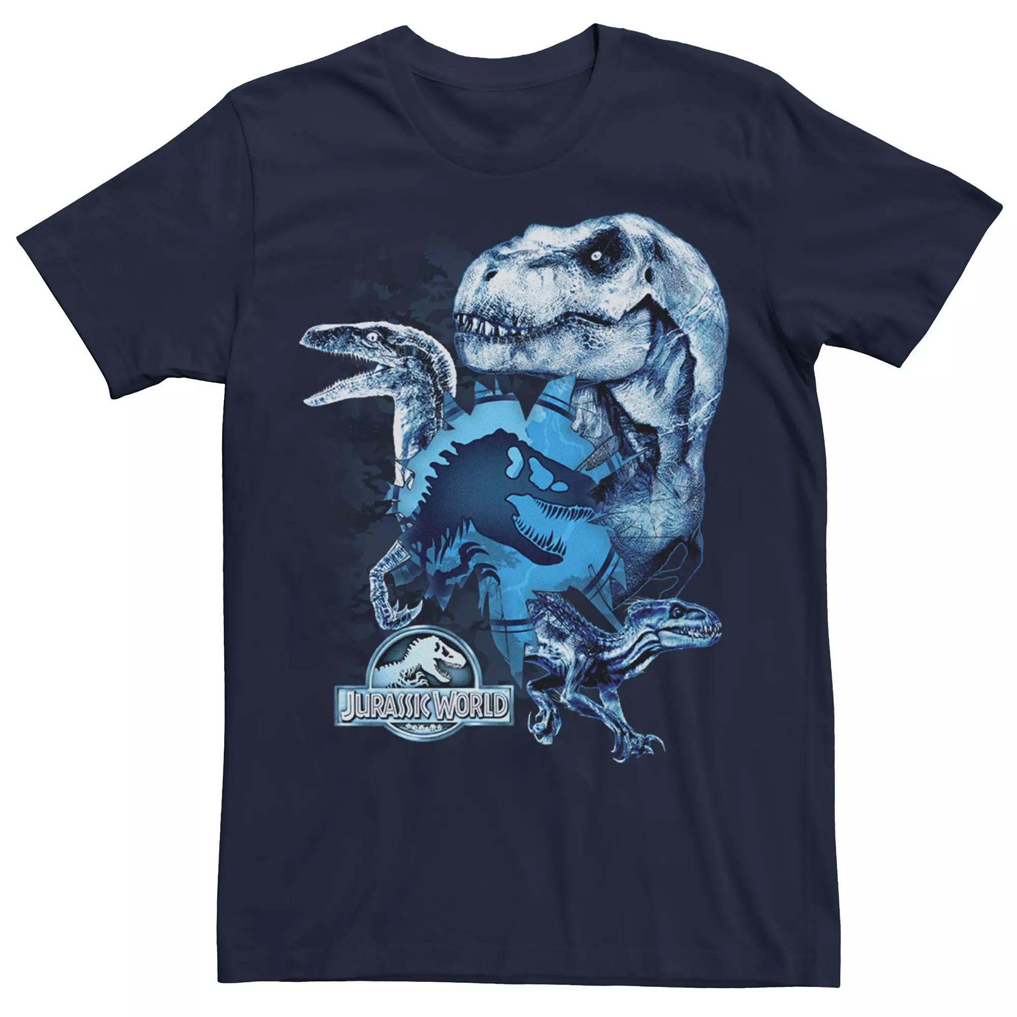 Men's Jurassic World Two T-Rex Squad Camo Shatter Tee,  Product Image