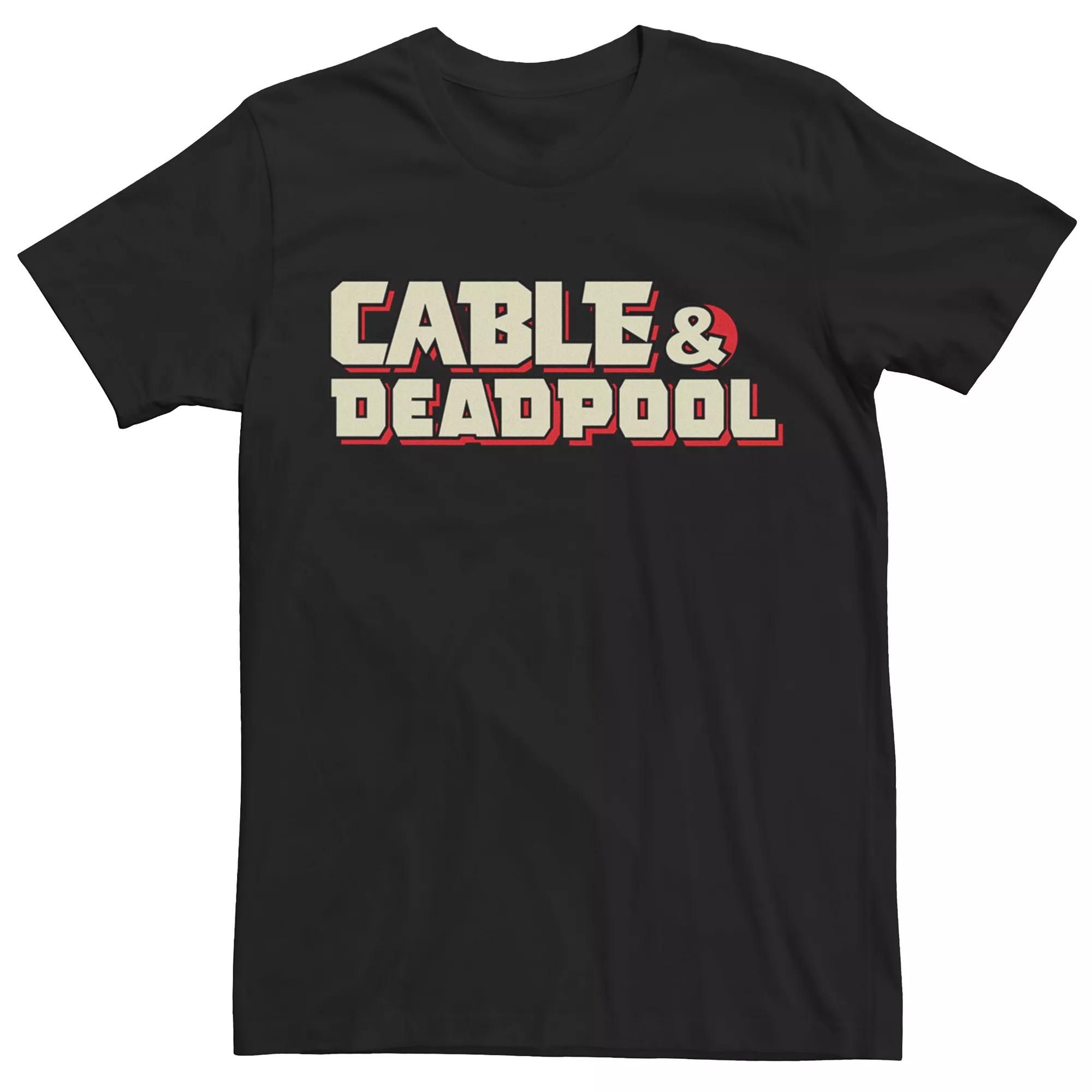 Men's Marvel Cable & Deadpool Wordmark Graphic Tee,  Product Image