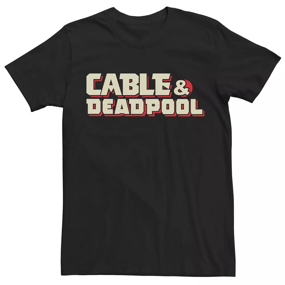 Men's Marvel Cable & Deadpool Wordmark Graphic Tee,  Product Image