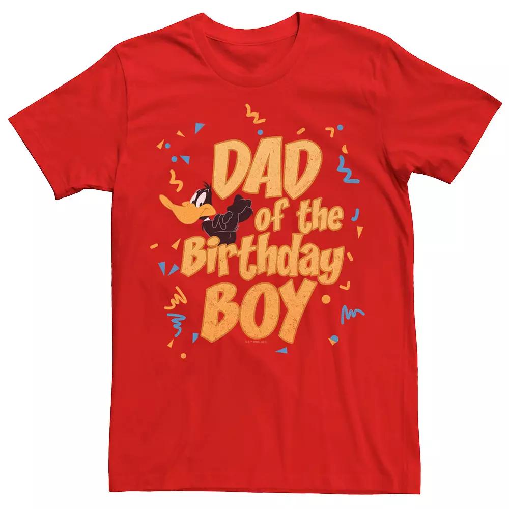 Men's Looney Tunes Daffy Duck Dad Birthday Boy Tee,  Product Image