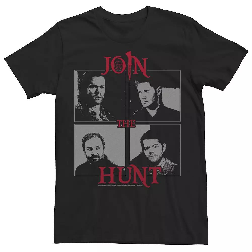 Men's Supernatural Join The Hunt Greyscale Panel Tee,  Product Image