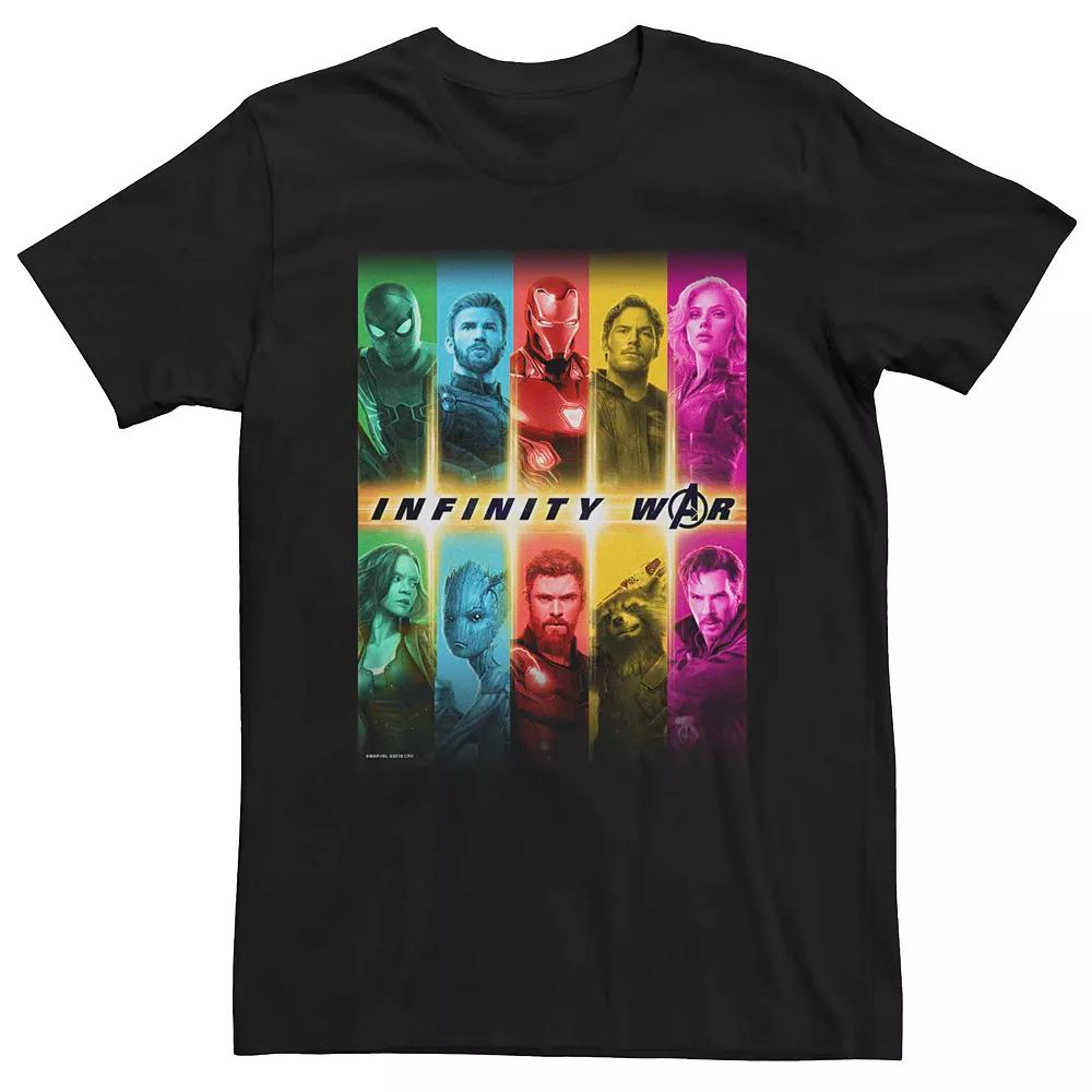 Men's Marvel "Avengers: Infinity War" Colorful Group Shot Tee,  Product Image