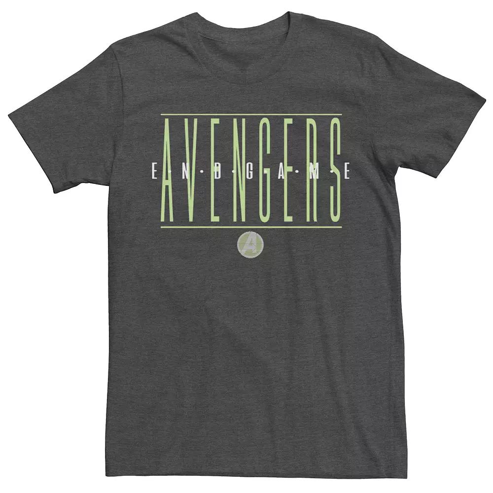 Men's Marvel Avengers Endgame Strike Through Text Tee,  Product Image
