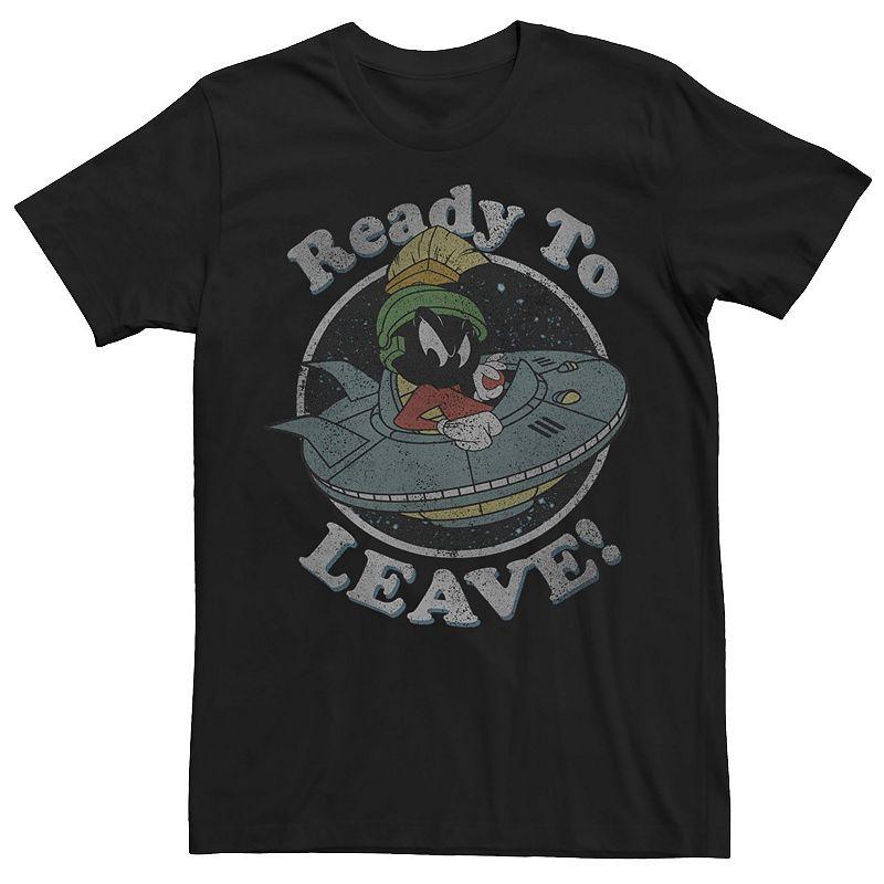Men's Looney Tunes Marvin The Martian "Ready To Leave!" Tee,  Product Image