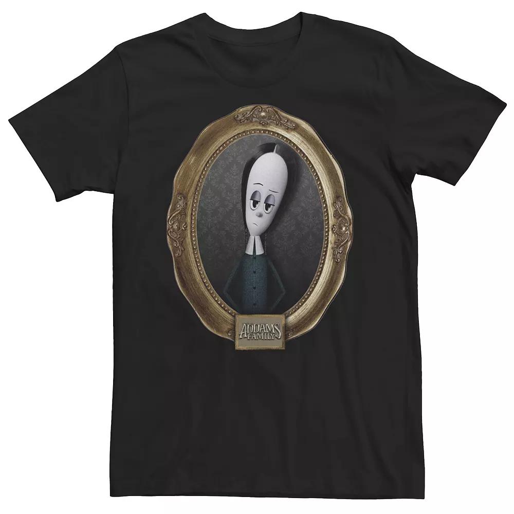Men's The Addams Family Wednesday Addams Framed Portrait Graphic Tee,  Product Image