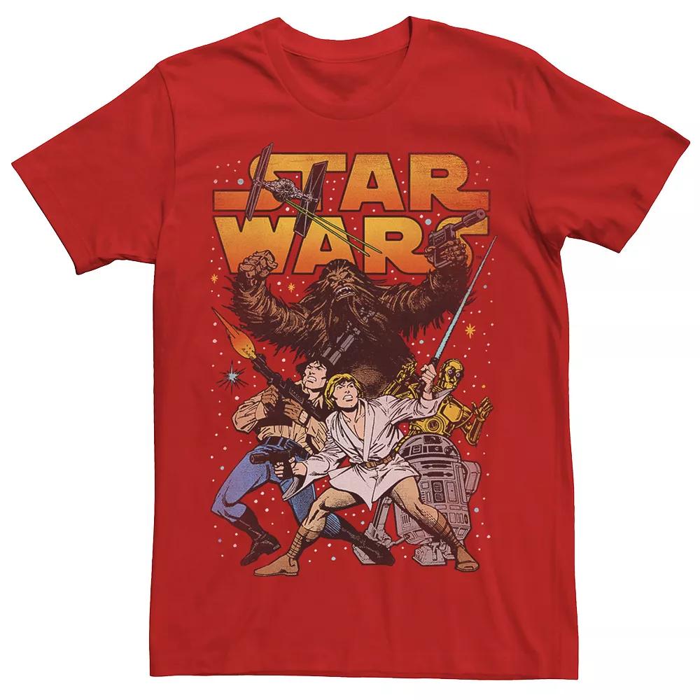 Men's Star Wars Classic Vintage Comic Book Heroes Graphic Tee,  Product Image