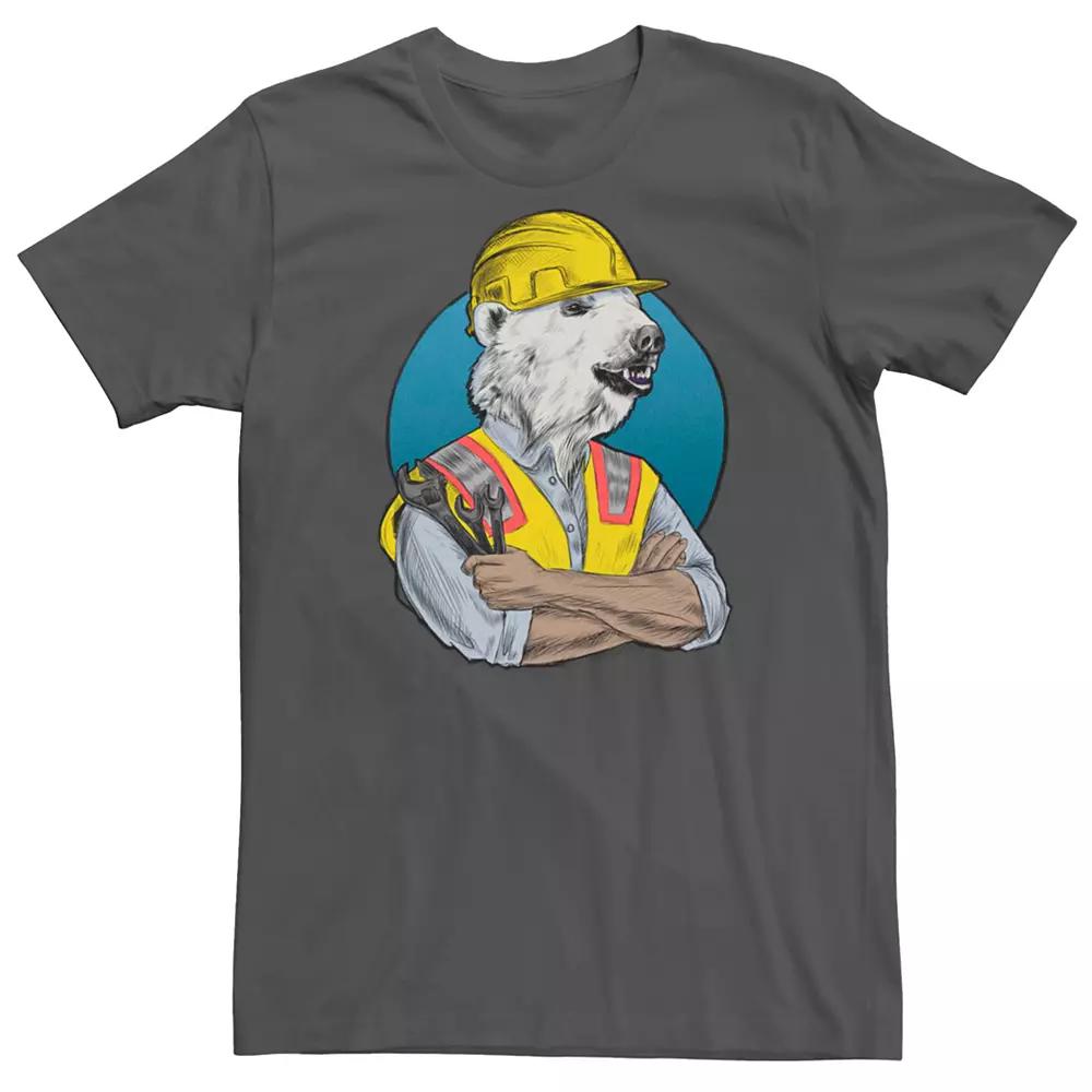 Men's Construction Worker Sketched Tee,  Product Image
