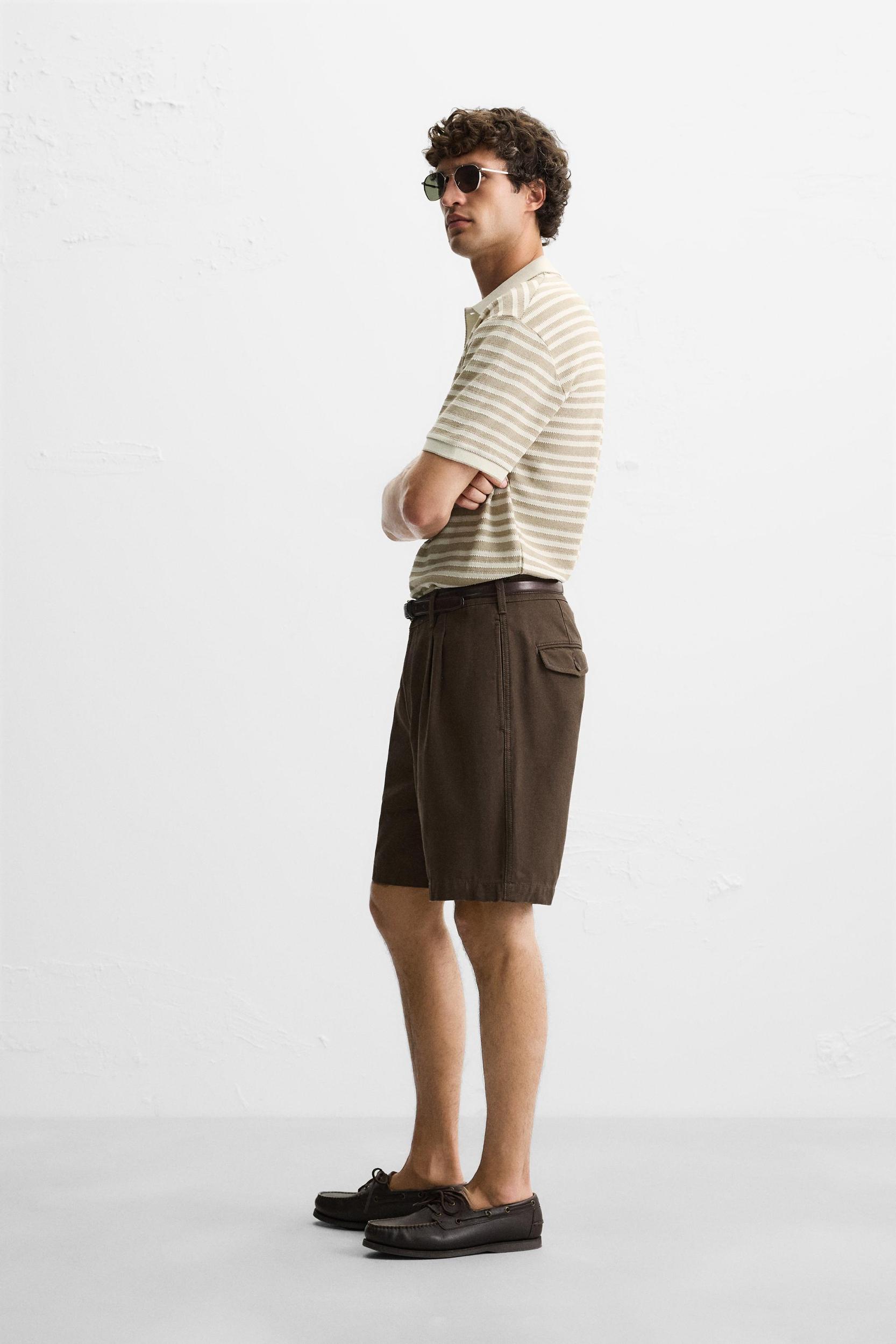 JACQUARD STRIPED POLO SHIRT Product Image