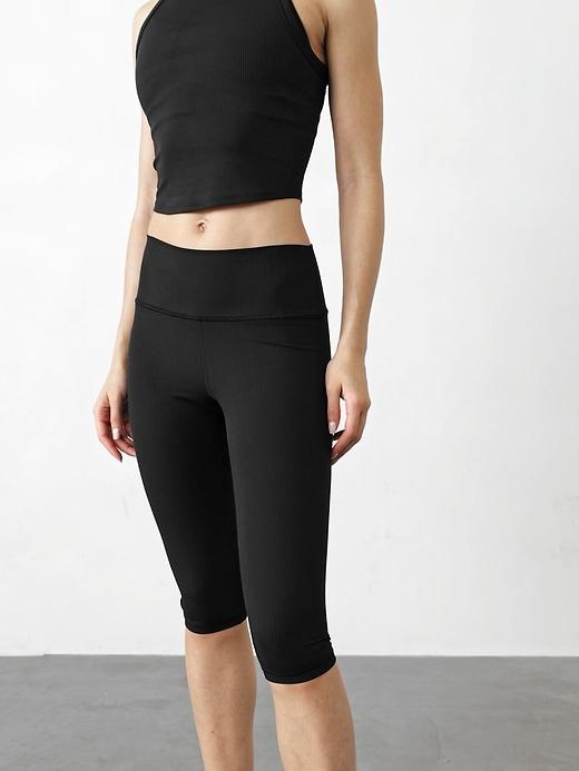 Transcend High Rise Rib Crop Legging Product Image