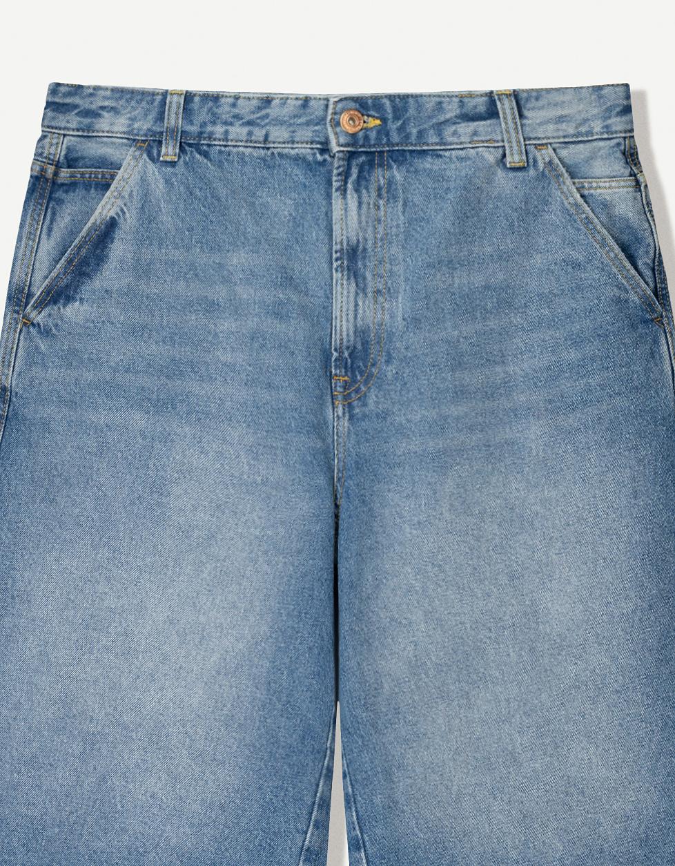 Denim skater Bermuda shorts Product Image