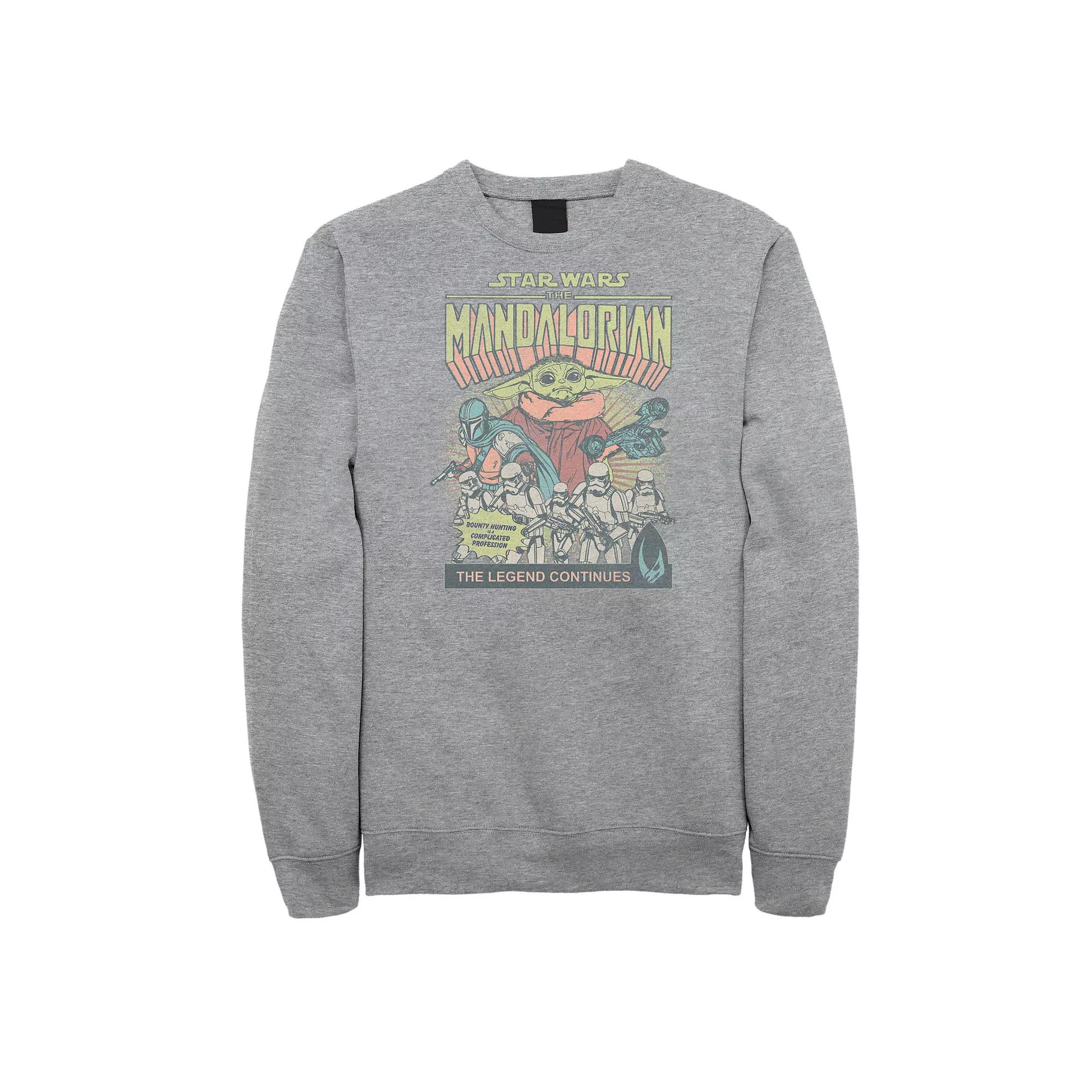 Men's Jurassic World Logo Blue Paint Splatter Sweatshirt,  Product Image