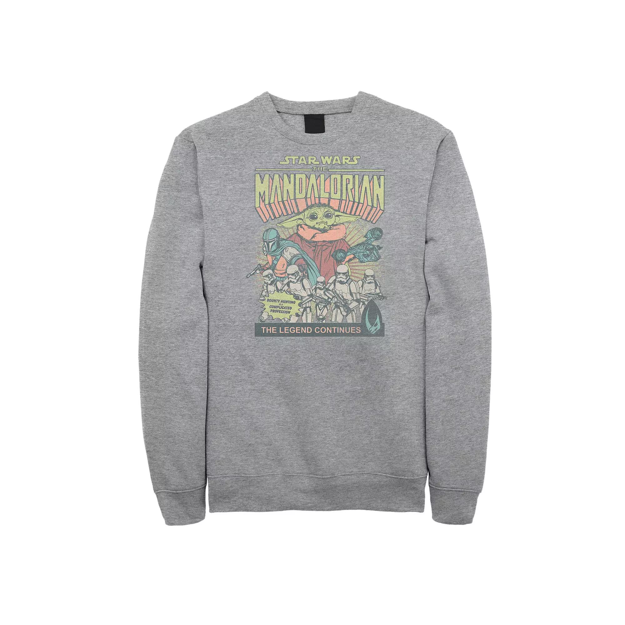 Men's Jurassic World Logo Blue Paint Splatter Sweatshirt,  Product Image