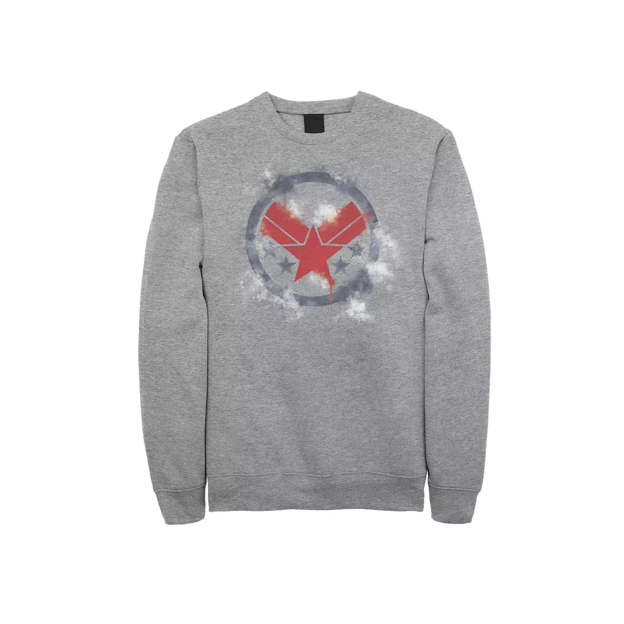 Men's Marvel Captain Marvel Cartoon Style Logo Sweatshirt,  Product Image