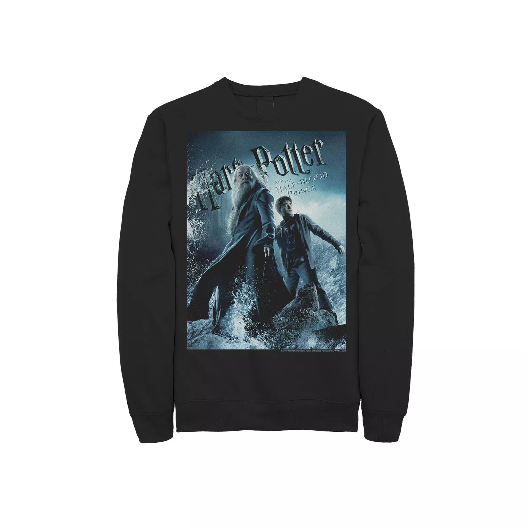 Men's Harry Potter Half-Blood Prince Dumbledore And Harry Poster Fleece Graphic Pullover,  Product Image