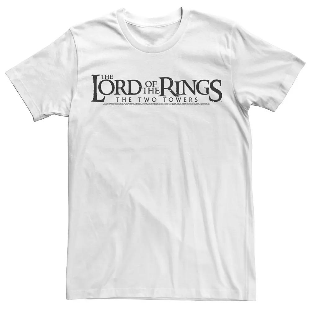 Men's Lord Of The Rings The Two Towers Black Logo Tee,  Product Image