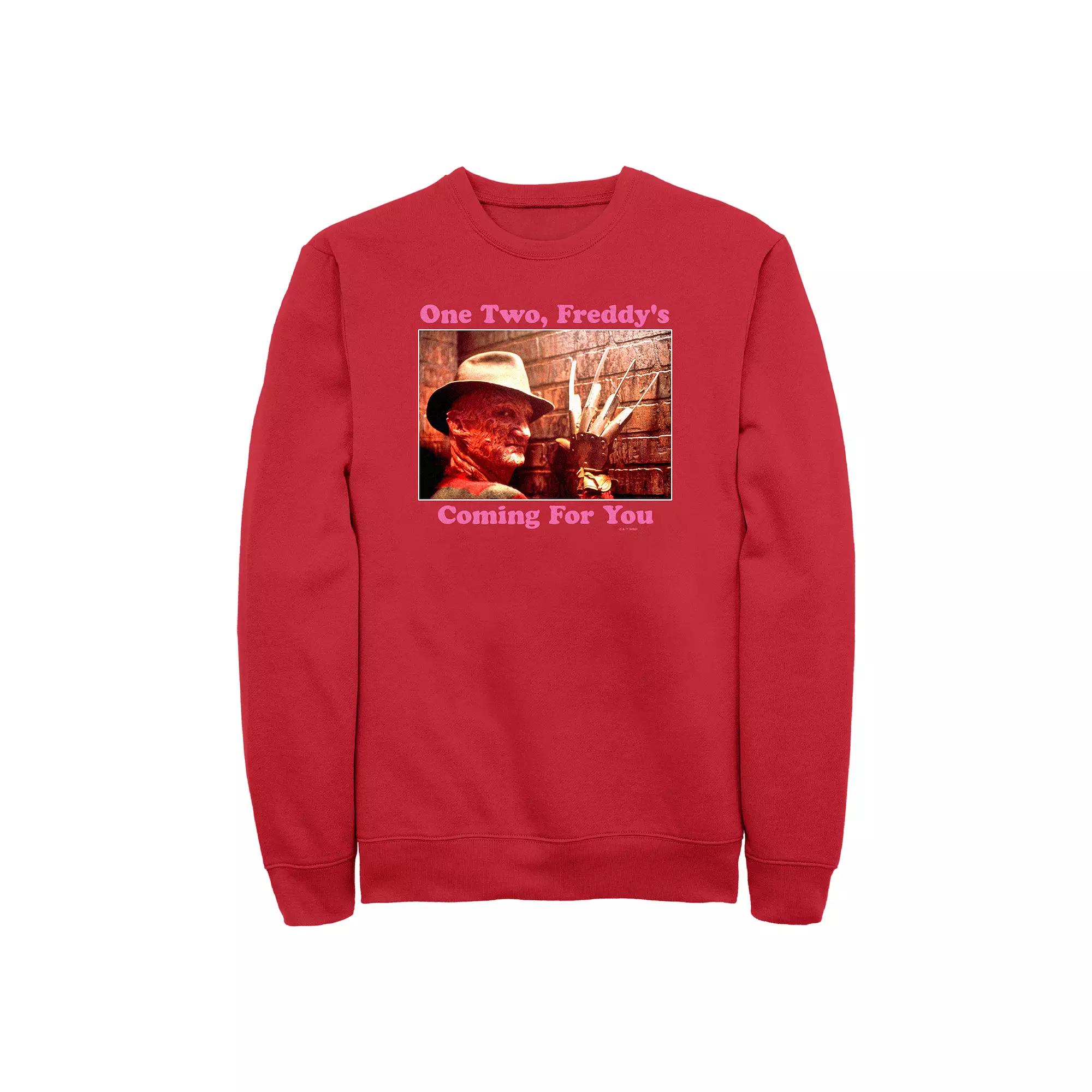 Men's A Nightmare On Elm Street Freddy's Coming For You Graphic Fleece, Size: XL Product Image