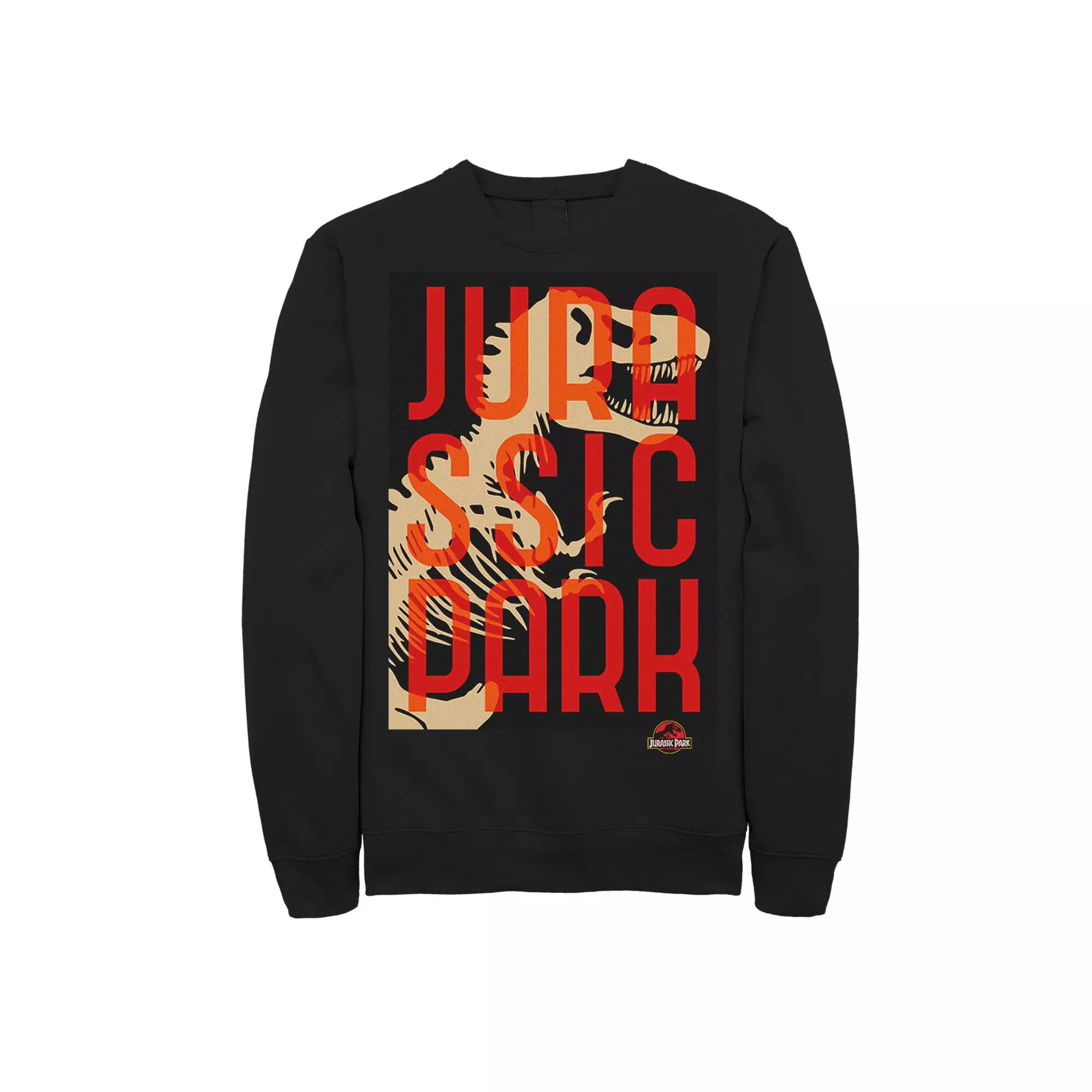 Men's Jurassic Park Split Typography T-Rex Bones Sweatshirt,  Product Image