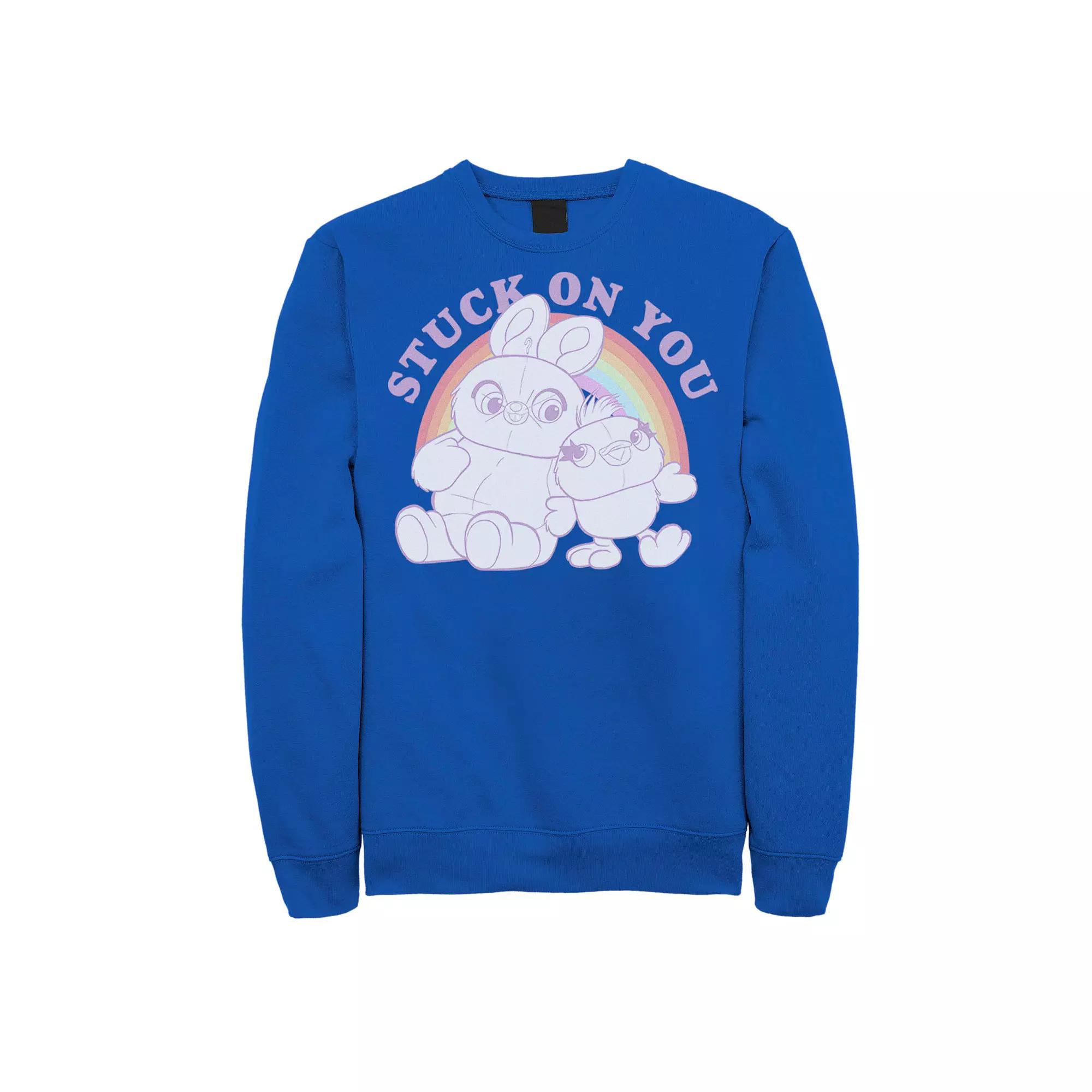 Men's Disney / Pixar Toy Story 4 Ducky & Bunny Stuck On You Sweatshirt,  Product Image