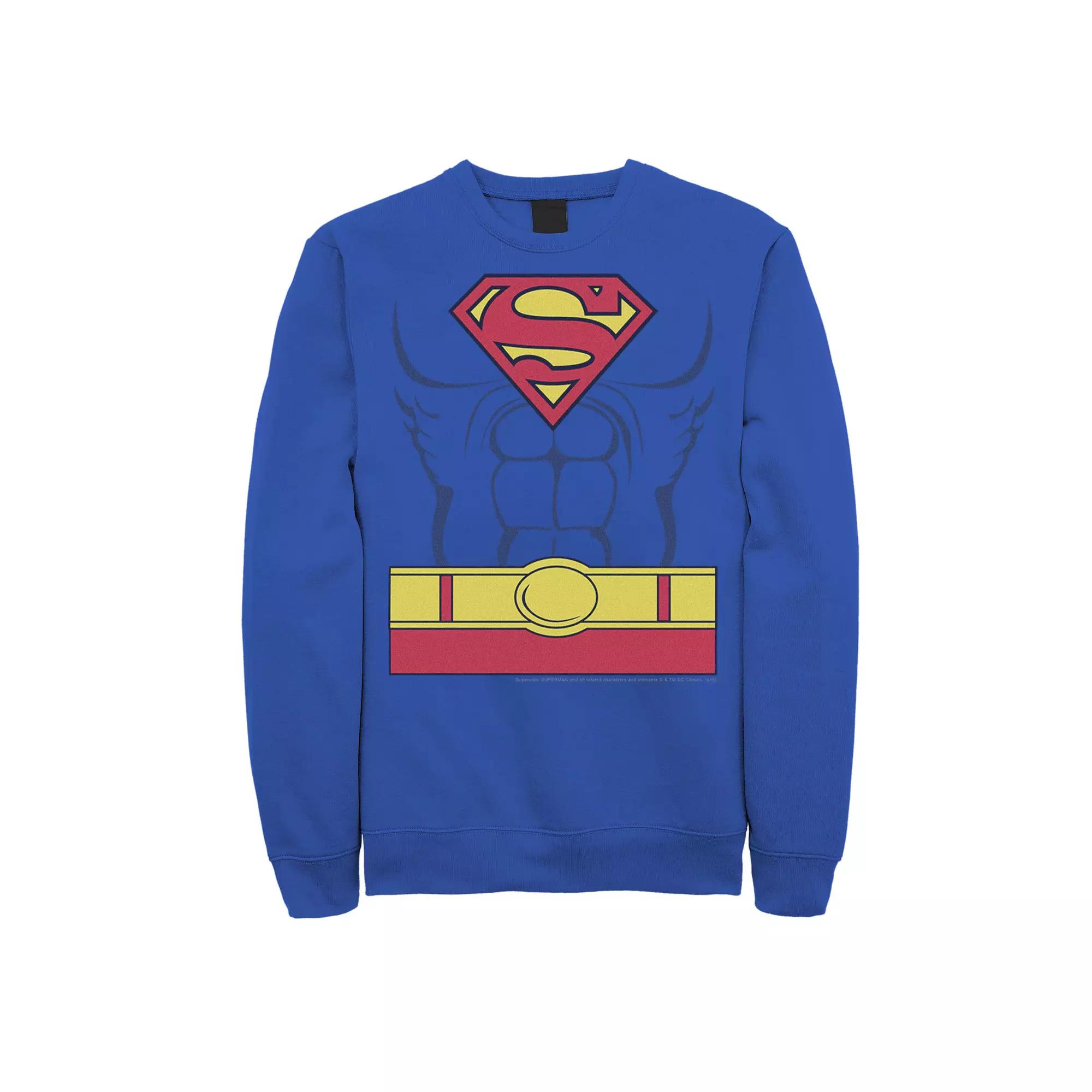 Men's DC Comics Superman Costume Fleece Sweatshirt,  Product Image