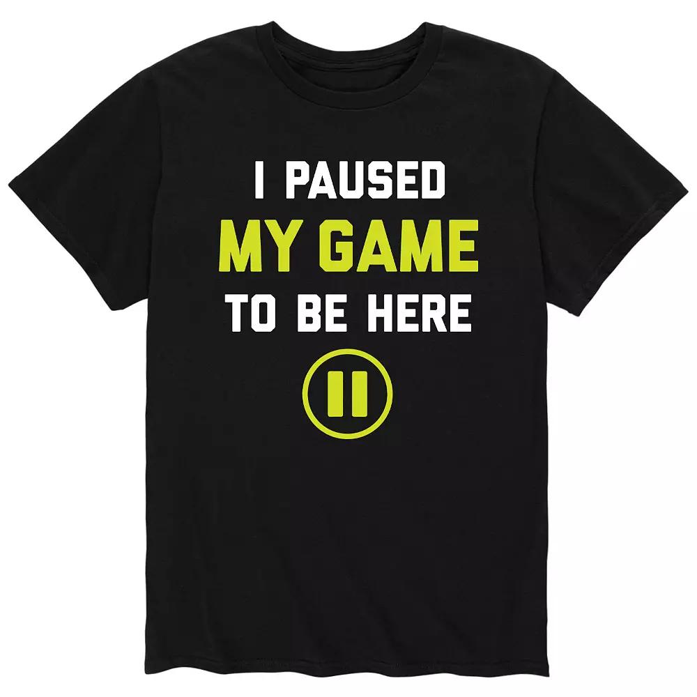 Big & Tall Paused Game Tee, Men's,  Product Image