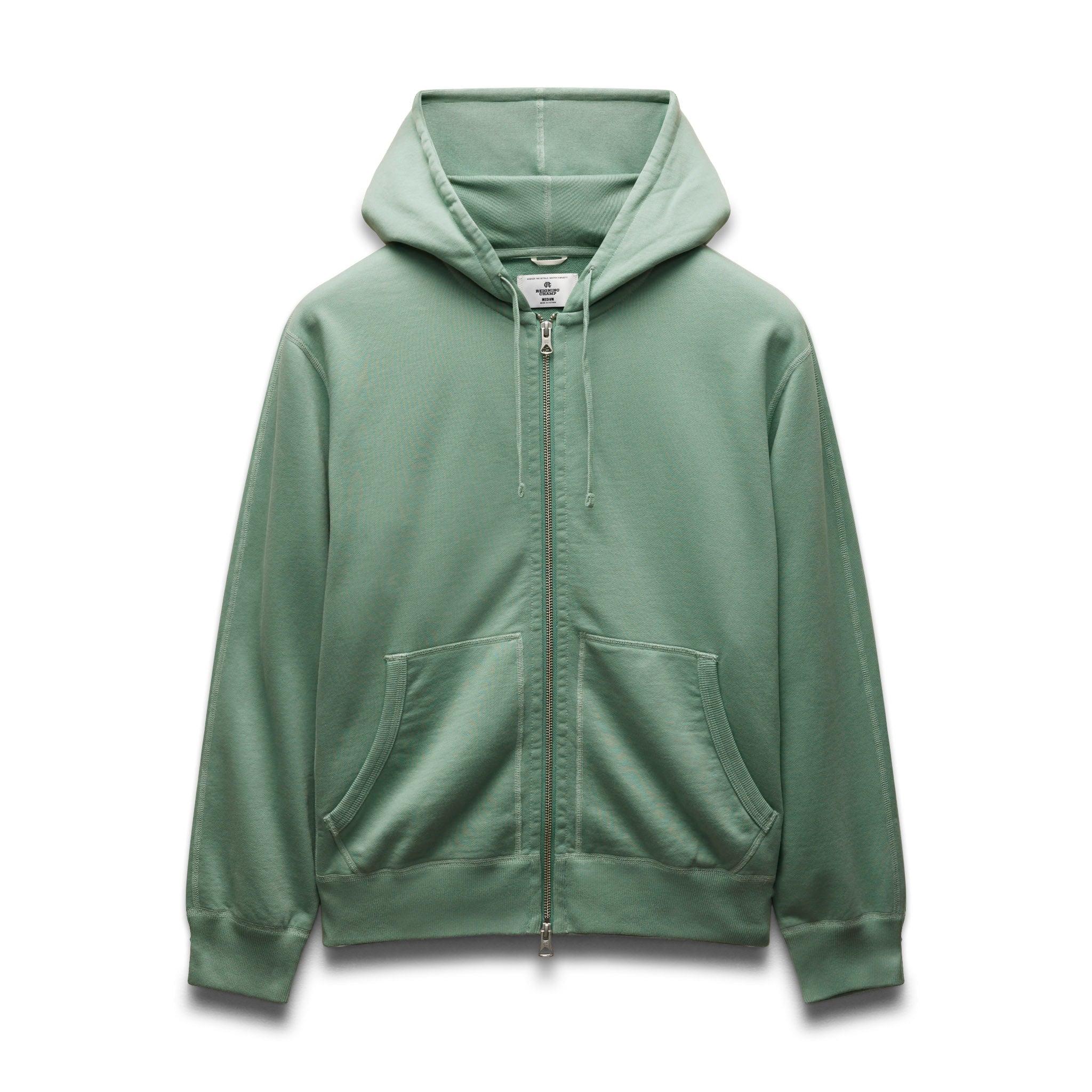 Midweight Terry Standard Zip Hoodie Male Product Image
