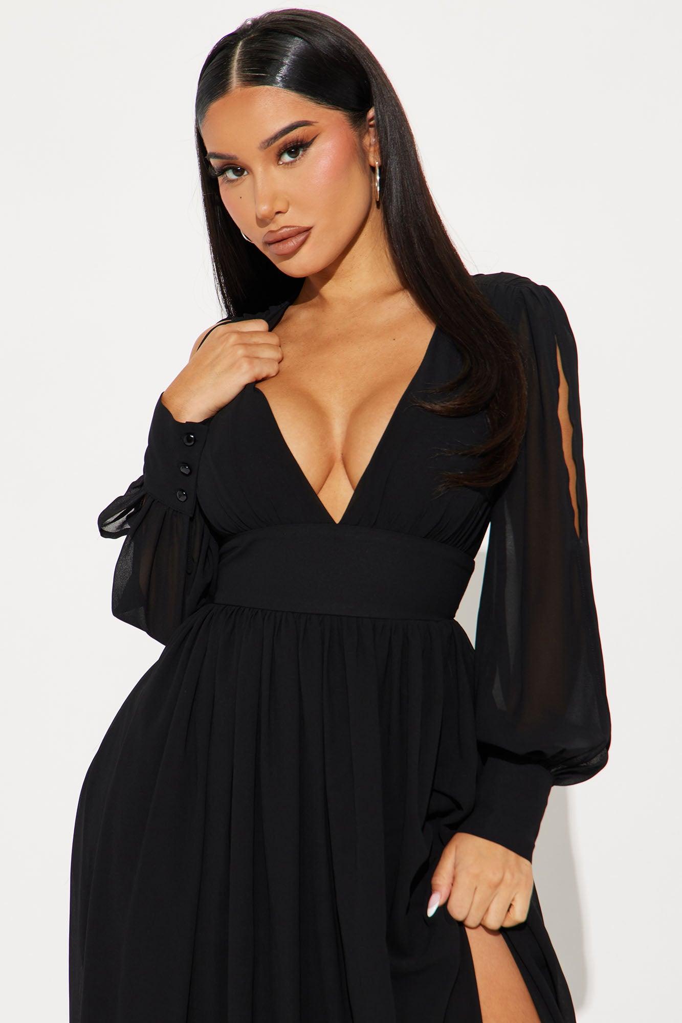 Hold Up Maxi Dress - Black Product Image