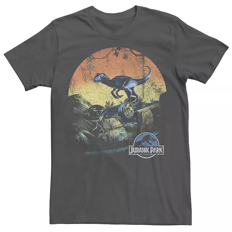 Men's Jurassic World Retro Raptor Sunset Product Image