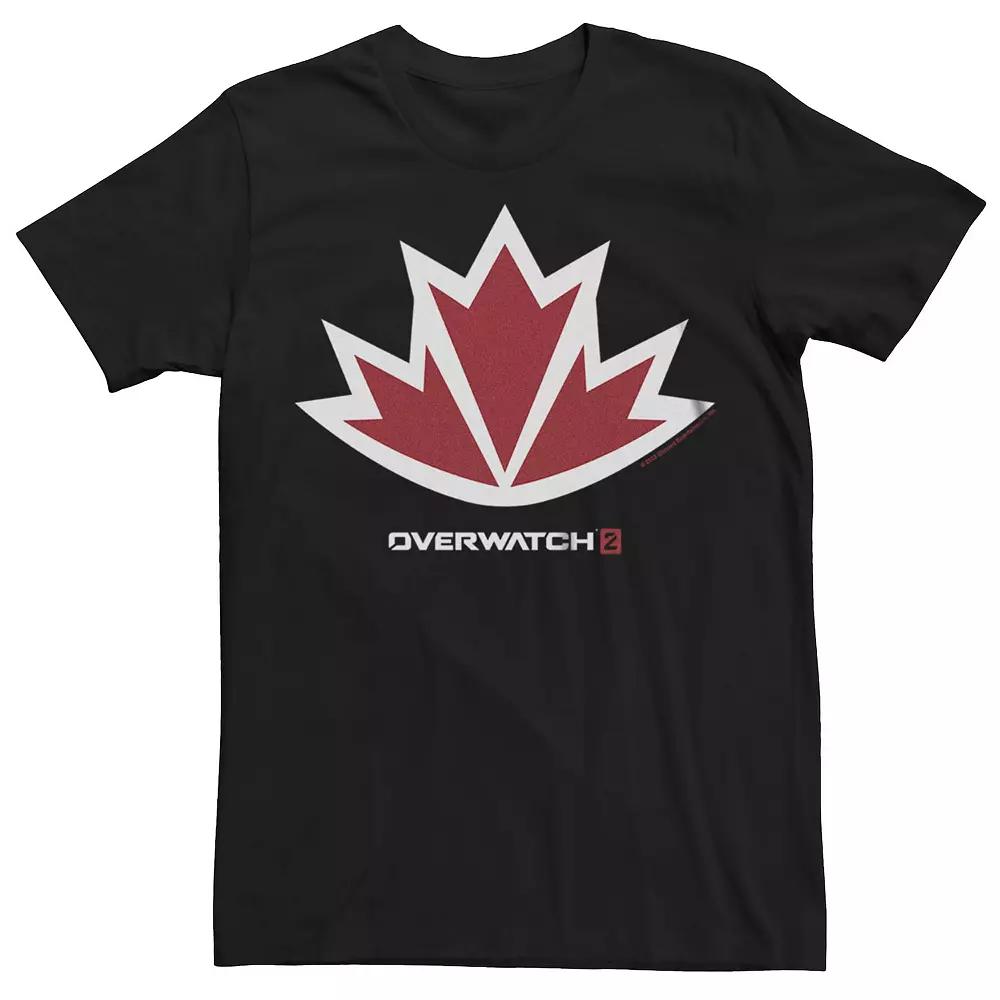 Men's Overwatch 2 Sojourn Red Leaf Icon Graphic Tee,  Product Image