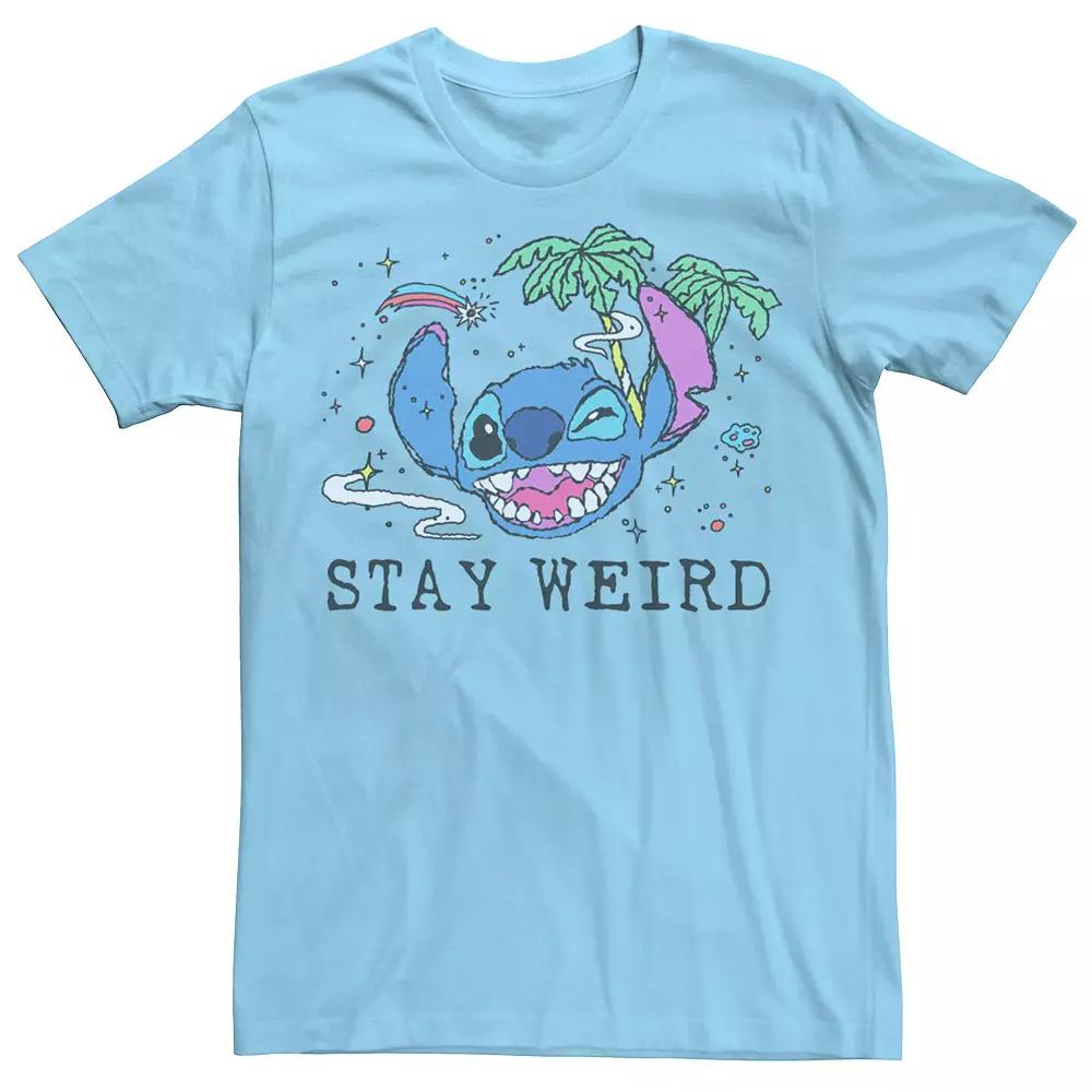Men's Lilo & Stitch Trippy Stitch Big Face Tee,  Product Image