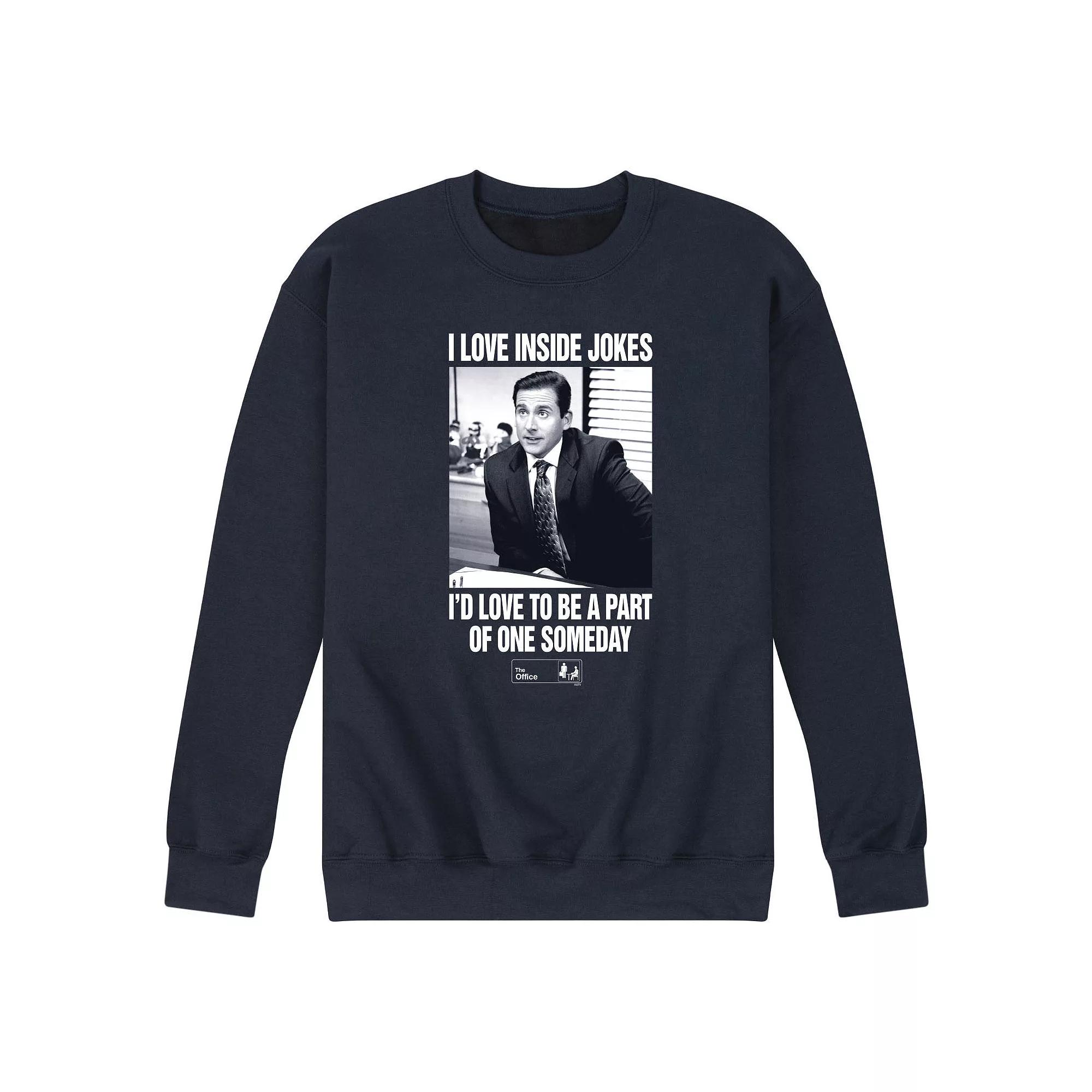 Men's The Office Michael Love Inside Jokes Sweatshirt,  Product Image