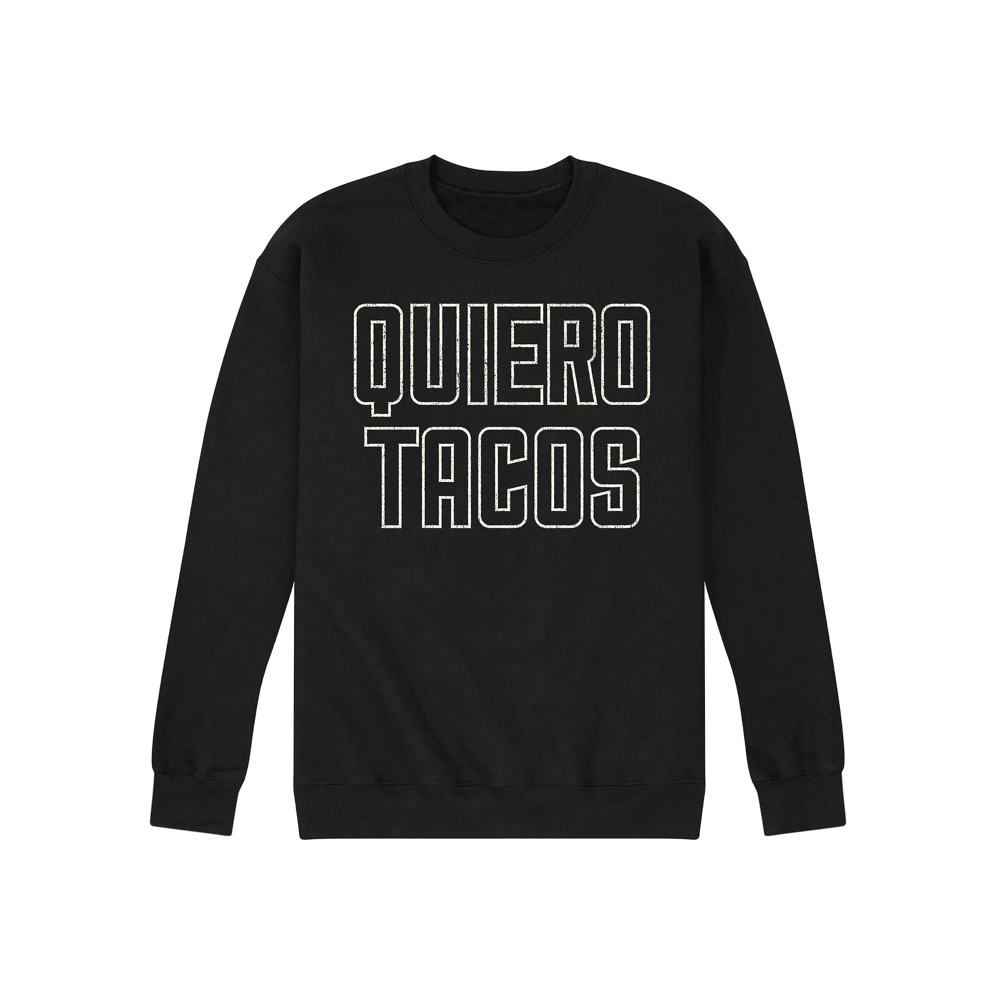 Men's Quiero Tacos Fleece Sweatshirt,  Product Image