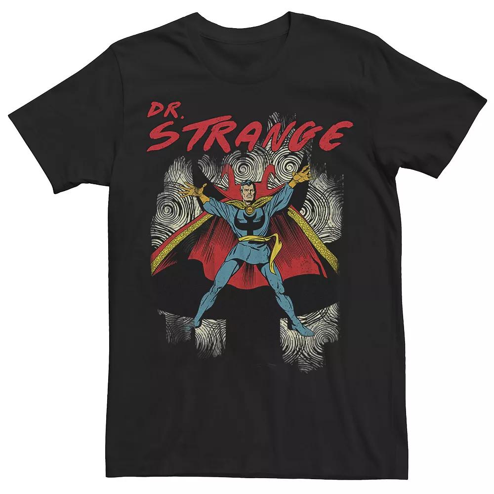 Men's Marvel Dr. Strange Hands Out Ready For Some Magic Tee, Size: Large, Black Product Image