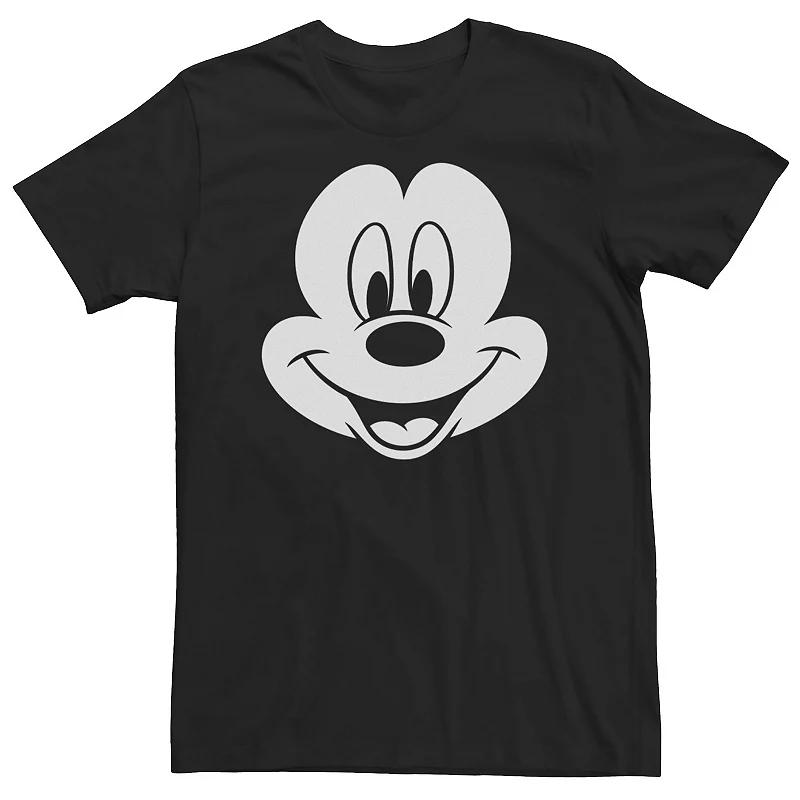 Big & Tall Disney Mickey Mouse Large Face Tee, Men's,  Product Image