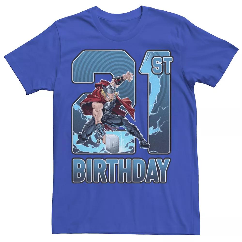 Men's Marvel Thor Hammer 21st Birthday Graphic Tee,  Product Image