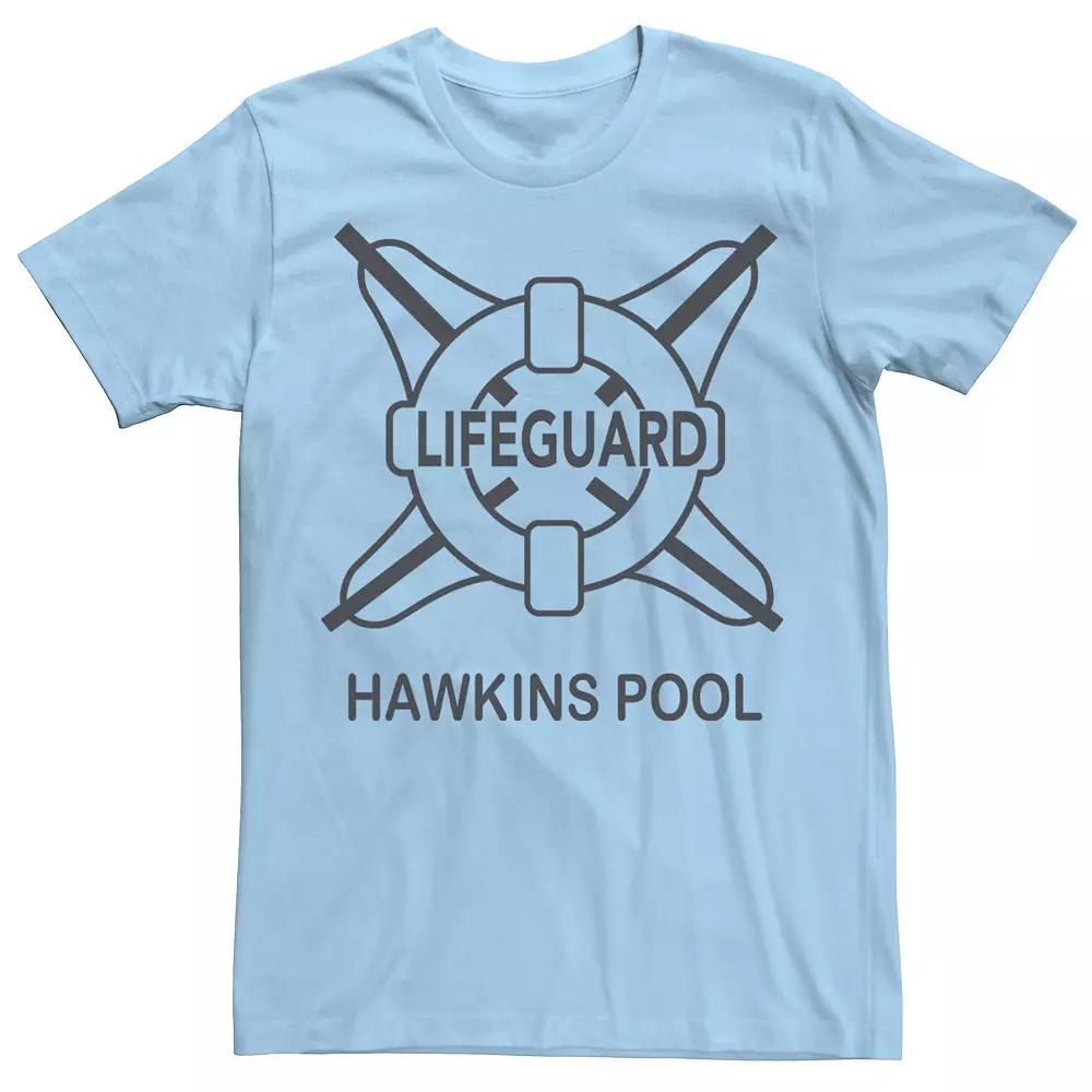 Men's Netflix Stranger Things Hawkins Pool Lifeguard Logo Tee,  Product Image