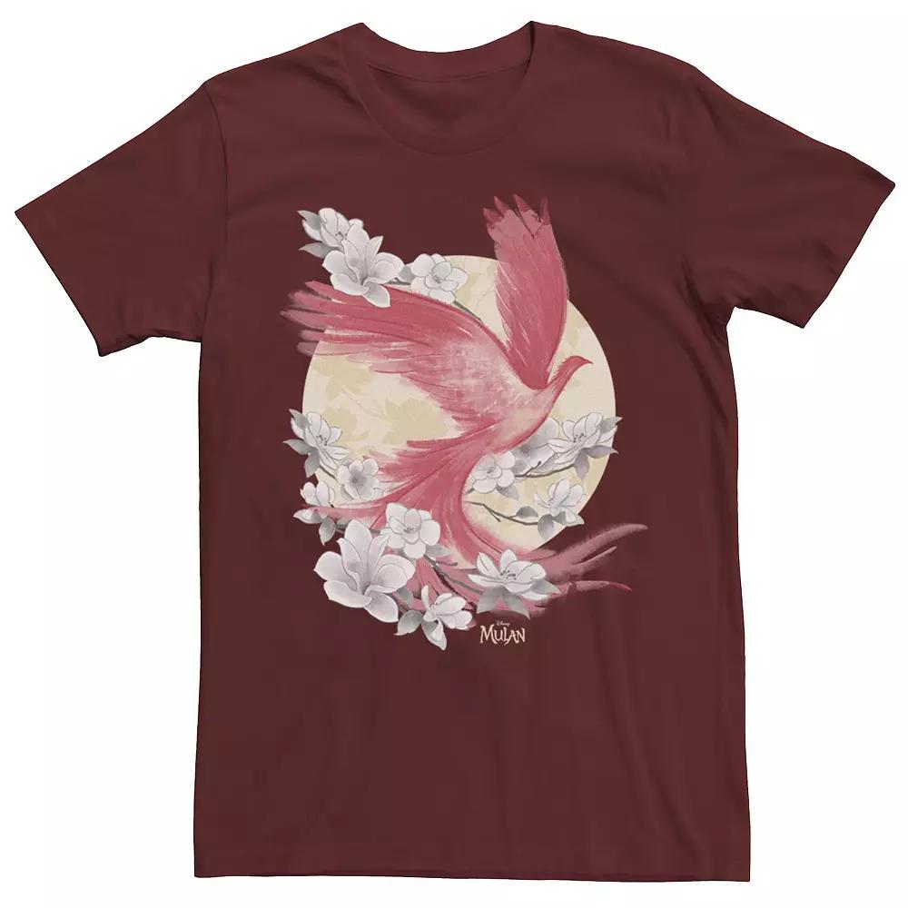 Men's Mulan Phoenix Floral Tee, Size: XXL, Red Product Image