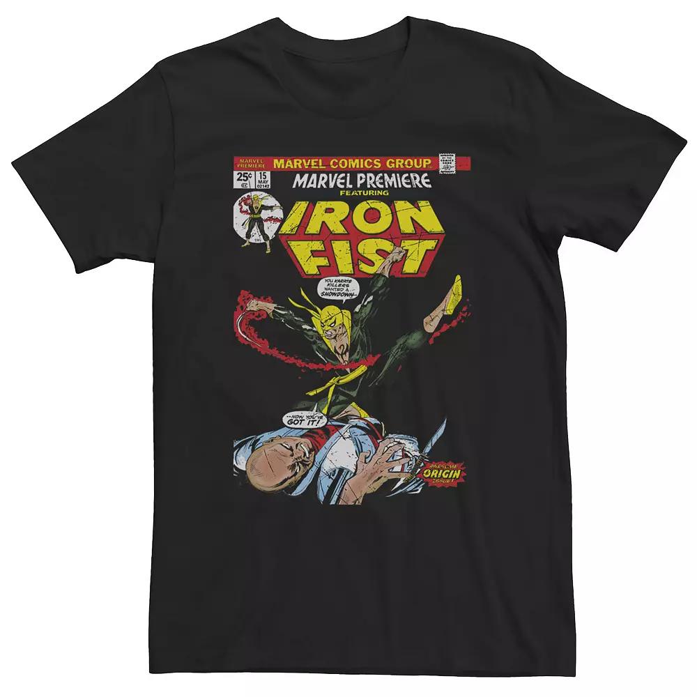 Big & Tall Marvel Iron Fist Retro Premiere Comic Cover Tee, Men's,  Product Image