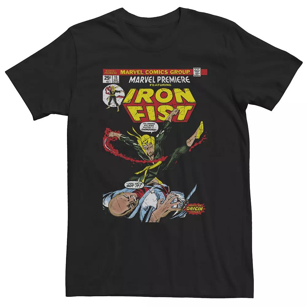 Big & Tall Marvel Iron Fist Retro Premiere Comic Cover Tee, Men's,  Product Image