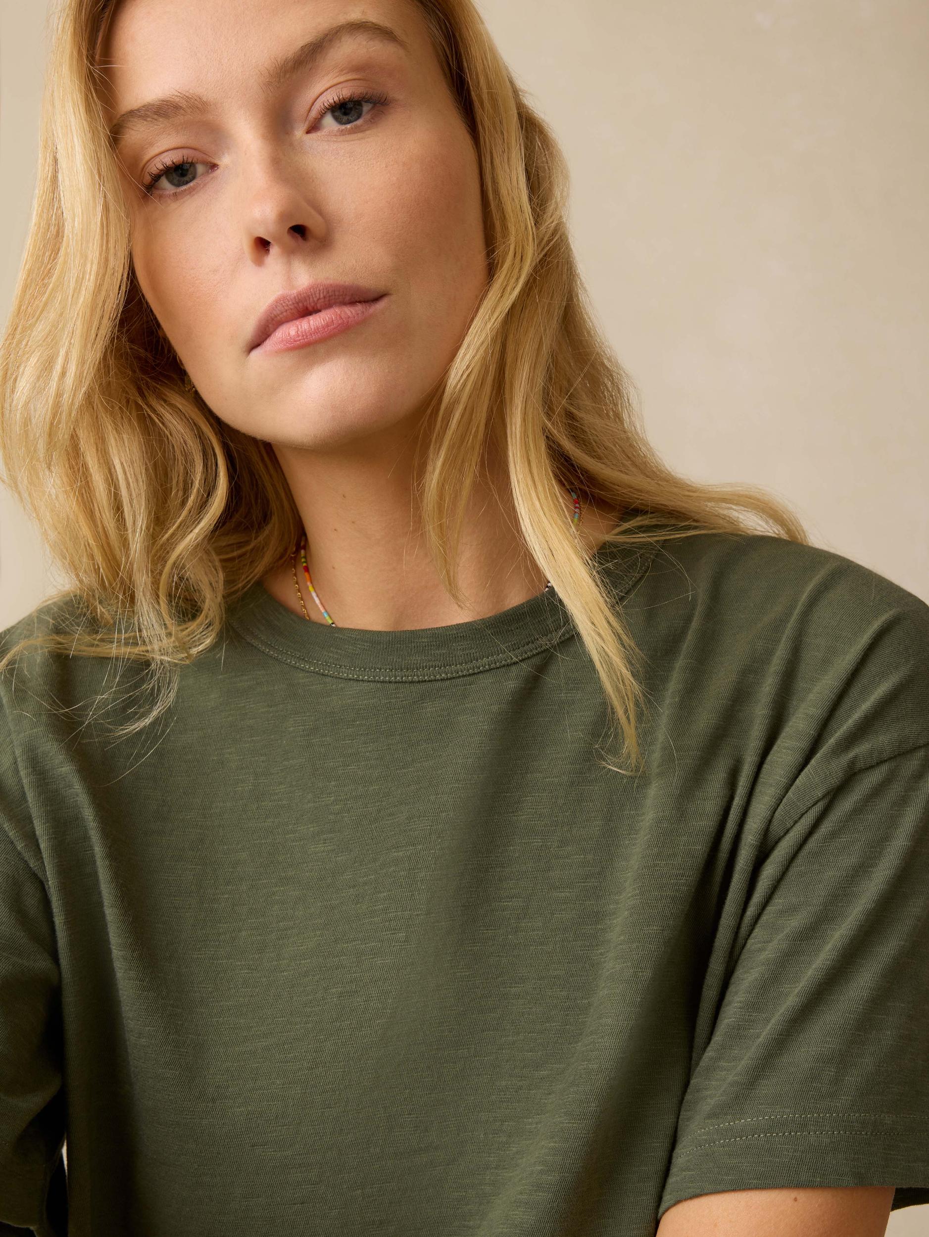 Sunwashed Regenerative Vintage Tee - Thyme Female Product Image